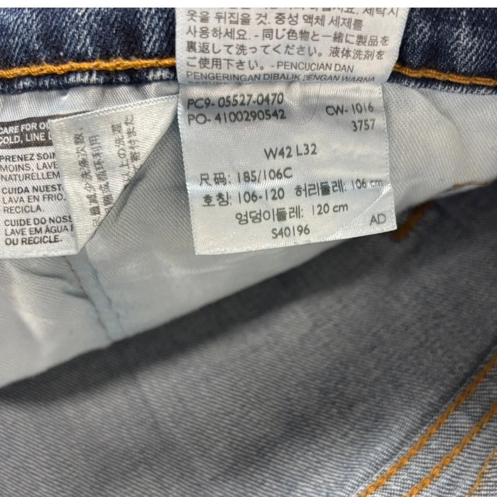 Levi's 527 Slim Bootcut Jeans Stretch Medium Wash 42x32 Blue 05527-0470 Mens